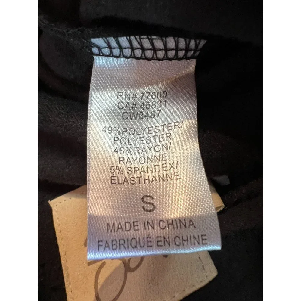 Chaser Black Mystical Star Print Bliss Knit Shirred Jogger Pants Black Purple S - Picture 13 of 13